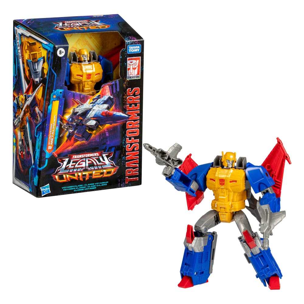 Transformers Generations Legacy United Voyager Class Actionfigur G1 Universe Metalhawk 18 cm - Smalltinytoystore