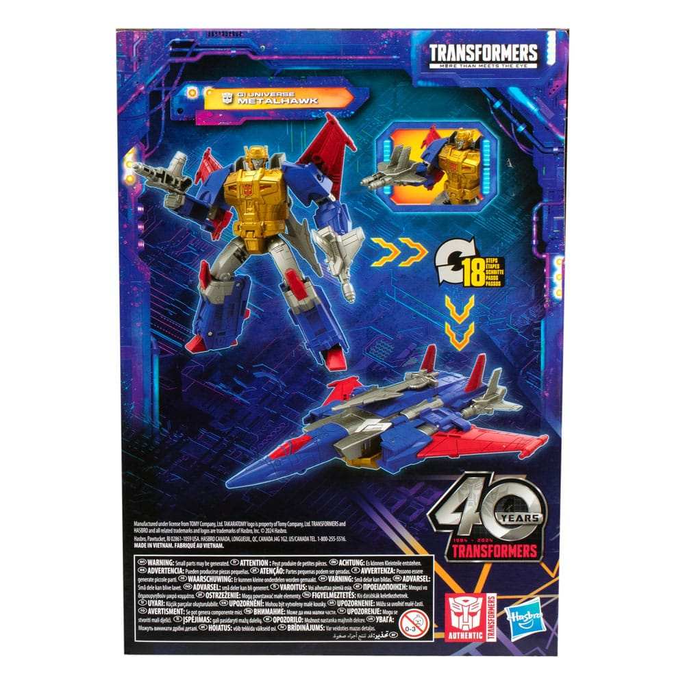 Transformers Generations Legacy United Voyager Class Actionfigur G1 Universe Metalhawk 18 cm - Smalltinytoystore