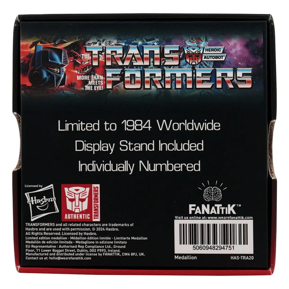 Transformers Medaille 40th Anniversary Autobot Edition - Smalltinytoystore