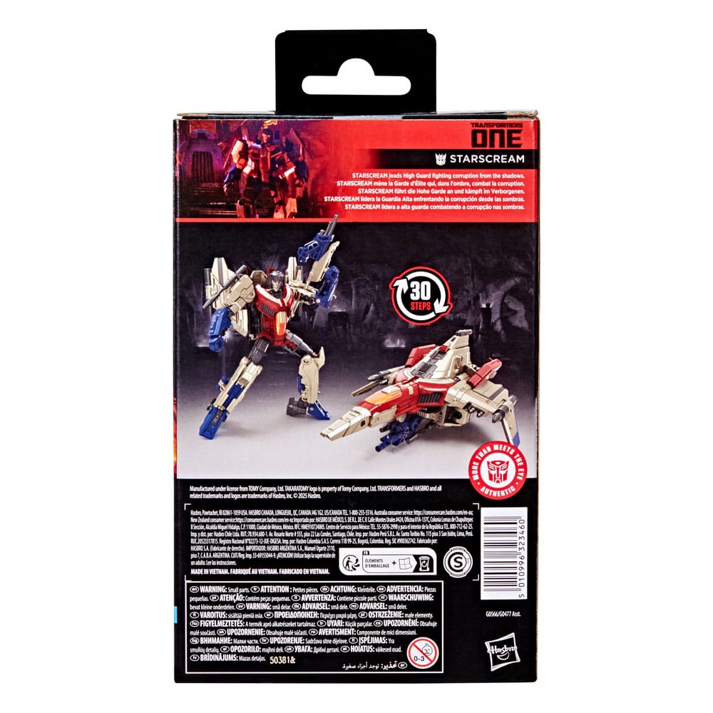Transformers One Studio Series Deluxe Class Actionfigur Starscream 11 cm - Smalltinytoystore