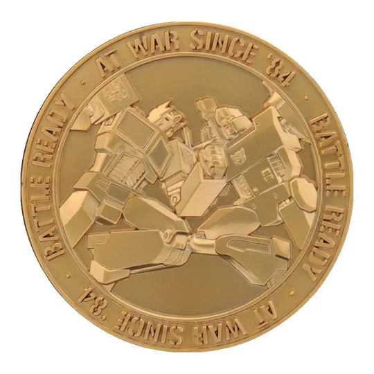 Transformers Sammelmünze 40th Anniversary 24k Gold Plated Edition 4 cm - Smalltinytoystore