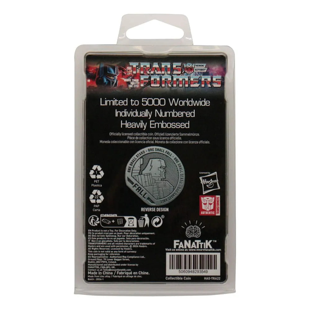 Transformers Sammelmünze 40th Anniversary 4 cm - Smalltinytoystore