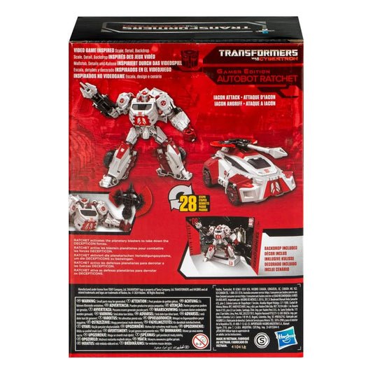 Transformers: War for Cybertron Studio Series Voyager Class Actionfigur Gamer Edition Autobot Ratchet 16 cm - Smalltinytoystore