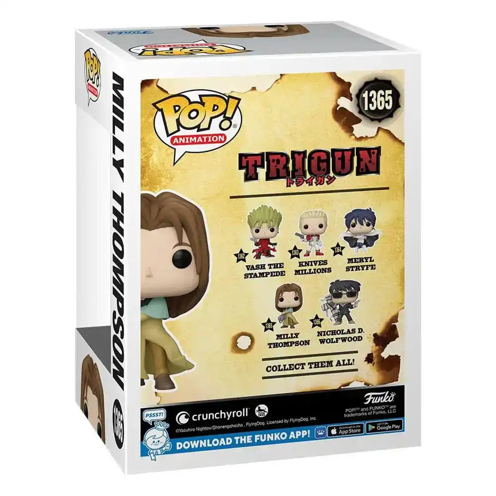 Trigun POP! Animation Vinyl Figur Milly Thompson 9 cm - Smalltinytoystore