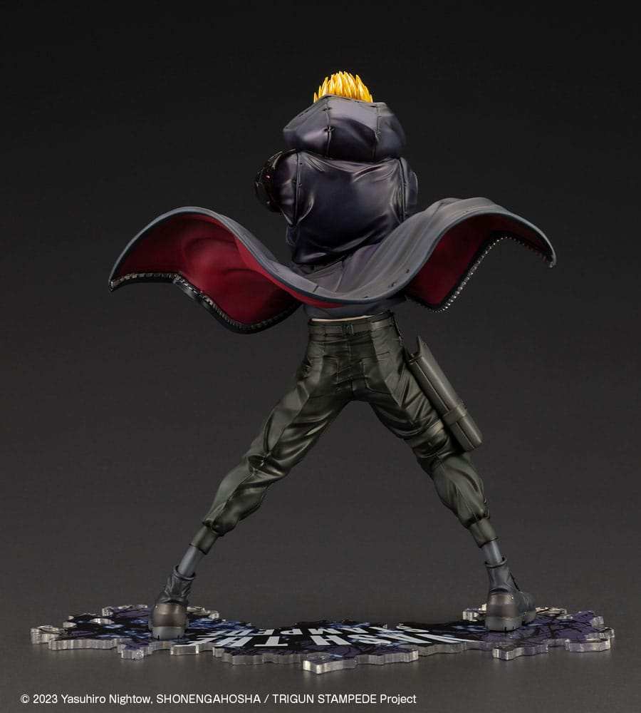 Trigun Stampede ARTFXJ Statue 1/8 Vash the Stampede The Gunman in Black Ver. 22 cm - Smalltinytoystore