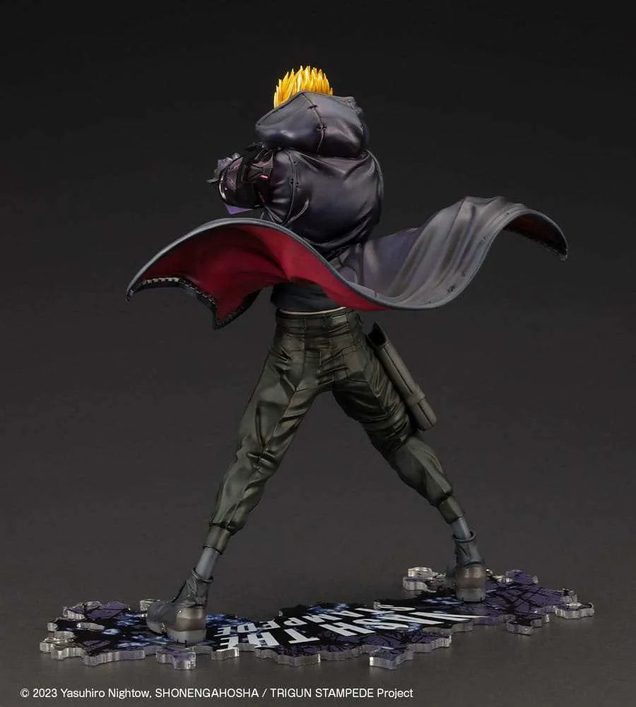 Trigun Stampede ARTFXJ Statue 1/8 Vash the Stampede The Gunman in Black Ver. 22 cm - Smalltinytoystore