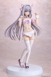 Tsuki ni Yorisou Otome no Sahou PVC Statue 1/6 Luna Sakurakouji Cat Maid Sakura Color Ver. 26 cm - Smalltinytoystore