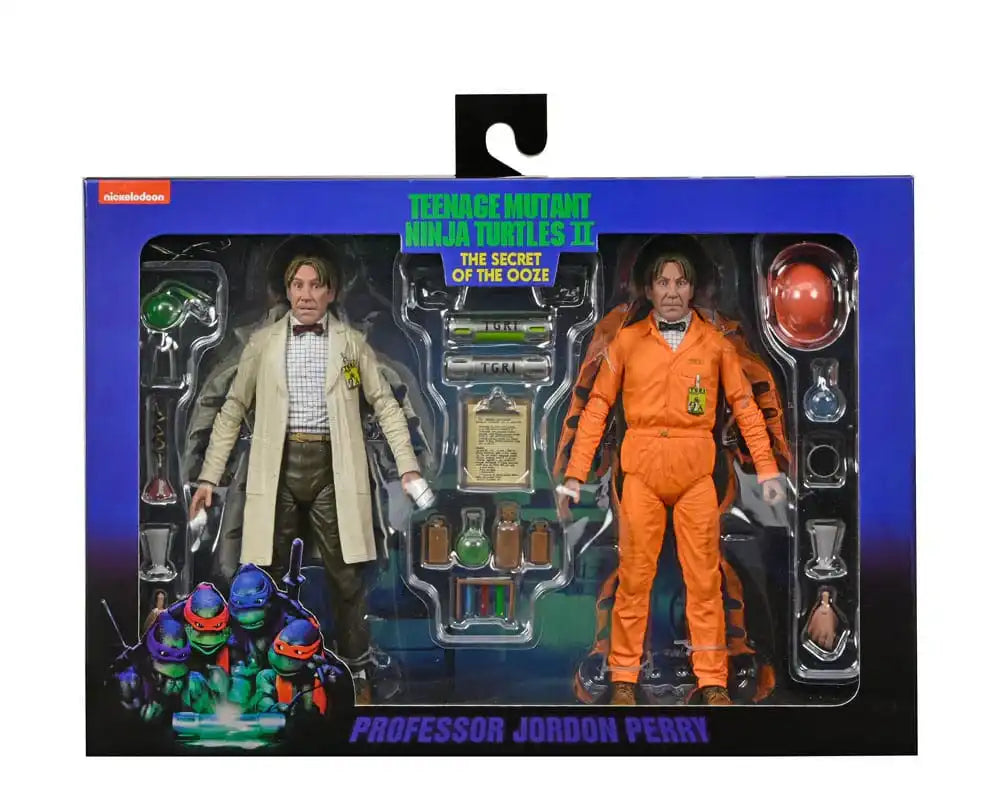 Turtles II - Das Geheimnis des Ooze Actionfiguren 2-Pack Lab Coat Professor Perry and Hazmat Suit Professor Perry 18 cm - Smalltinytoystore