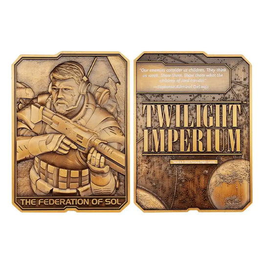Twilight Imperium Metallbarren The Federation of Sol Limited Edition - Smalltinytoystore