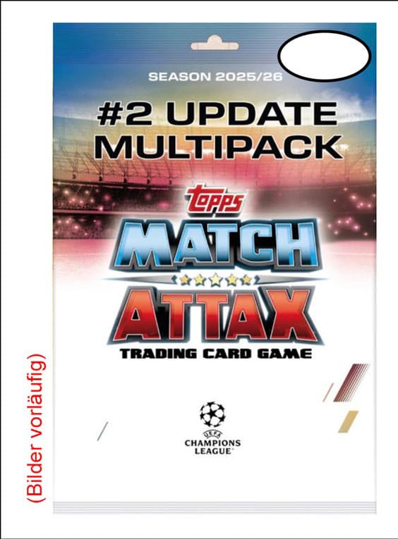 UEFA Champions League Match Attax Trading Cards 2025/26 Mega Multipack Update Star Ballers *Deutsche Version* - Smalltinytoystore