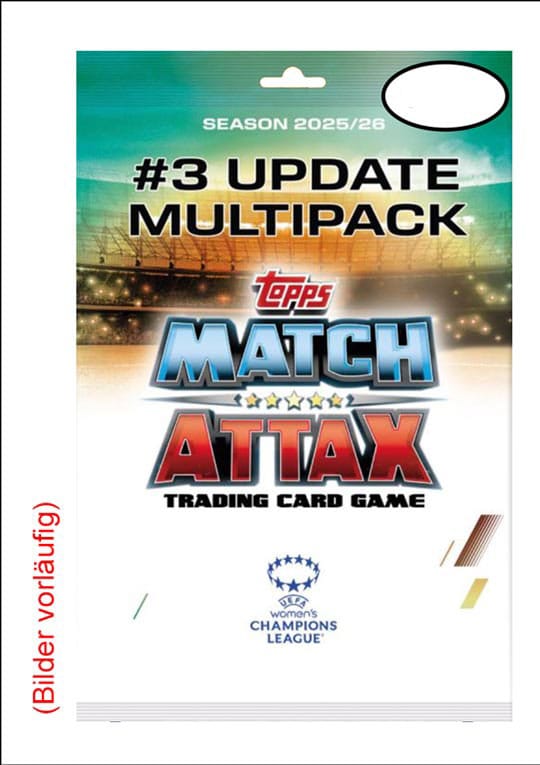 UEFA Women's Champions League Match Attax Trading Cards 2025/26 Mega Multipack Update Queens of Europe *Deutsche Version* - Smalltinytoystore