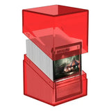 Ultimate Guard Boulder 100+ Clear - Ruby - Smalltinytoystore