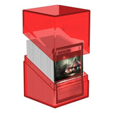 Ultimate Guard Boulder 100+ Clear - Ruby - Smalltinytoystore