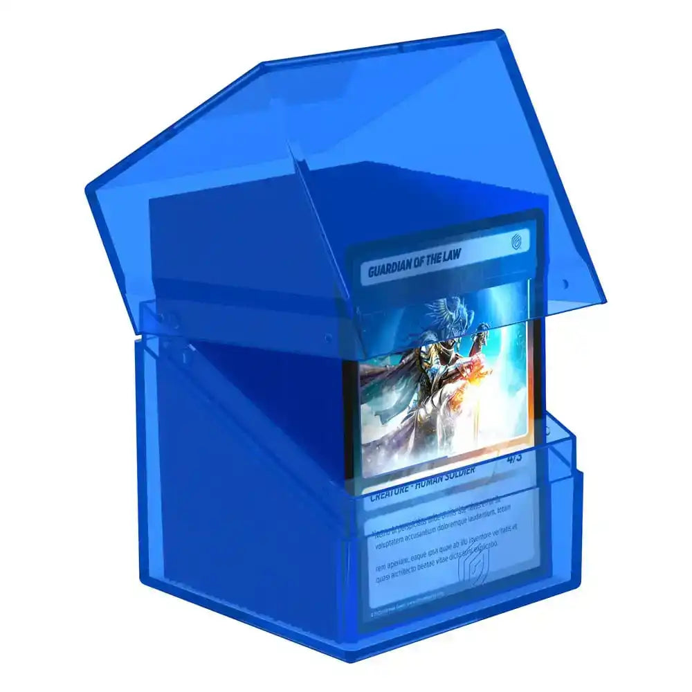 Ultimate Guard Boulder 100+ Clear - Sapphire - Smalltinytoystore