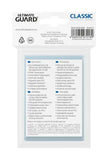 Ultimate Guard Classic Soft Sleeves Japanische Größe Transparent (100) - Smalltinytoystore