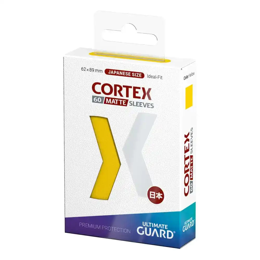 Ultimate Guard Cortex Sleeves Japanische Größe Matte Yellow (60) - Smalltinytoystore