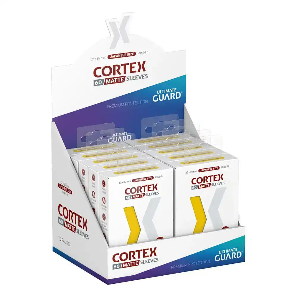 Ultimate Guard Cortex Sleeves Japanische Größe Matte Yellow (60) - Smalltinytoystore