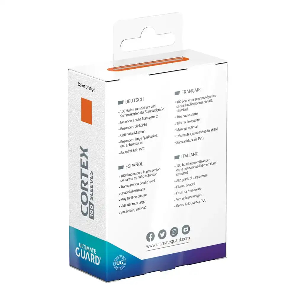 Ultimate Guard Cortex Sleeves Standardgröße Orange (100) - Smalltinytoystore