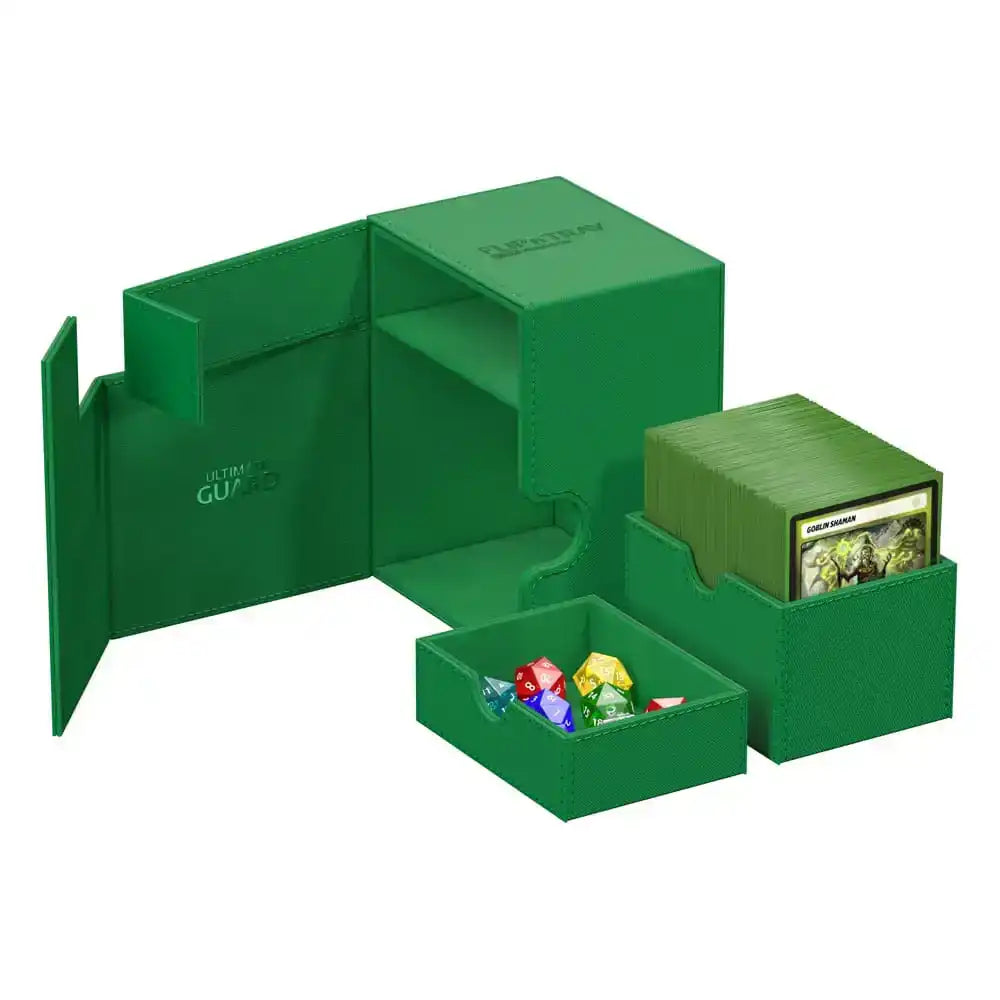 Ultimate Guard Flip`n`Tray 133+ XenoSkin Grün - Smalltinytoystore