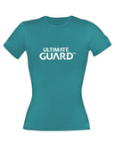 Ultimate Guard Girlie T-Shirt Wordmark Petrolblau Größe M - Smalltinytoystore