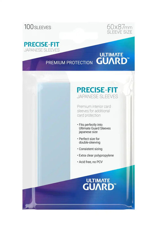 Ultimate Guard Precise-Fit Sleeves Japanische Größe Transparent (100) - Smalltinytoystore