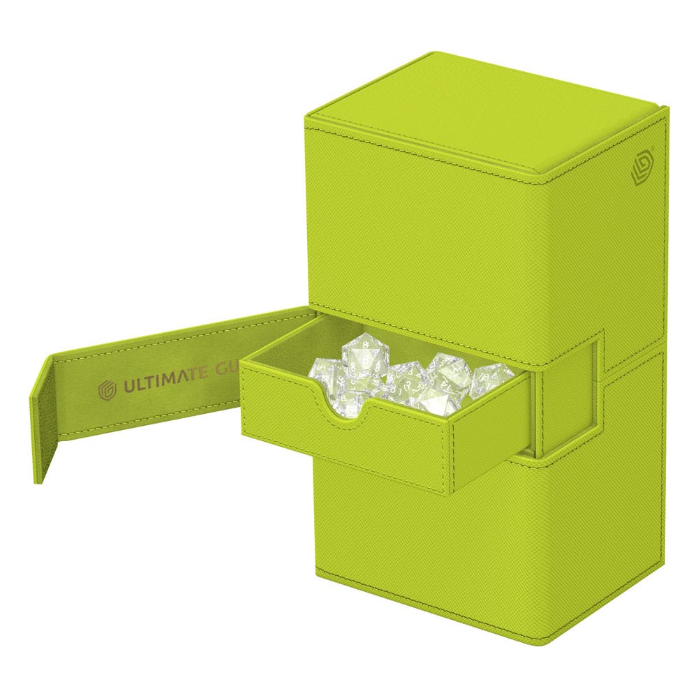 Ultimate Guard Twin Flip'n'Tray 200+ Xenoskin "Summer Edition 2025" - Lime - Smalltinytoystore