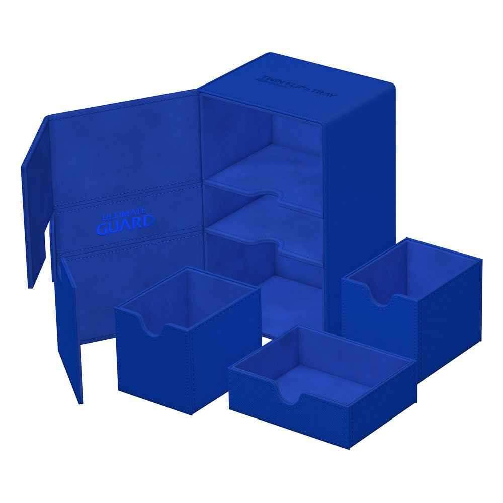 Ultimate Guard Twin Flip`n`Tray 160+ XenoSkin Monocolor Blau - Smalltinytoystore