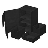 Ultimate Guard Twin Flip`n`Tray 160+ XenoSkin Monocolor Schwarz - Smalltinytoystore