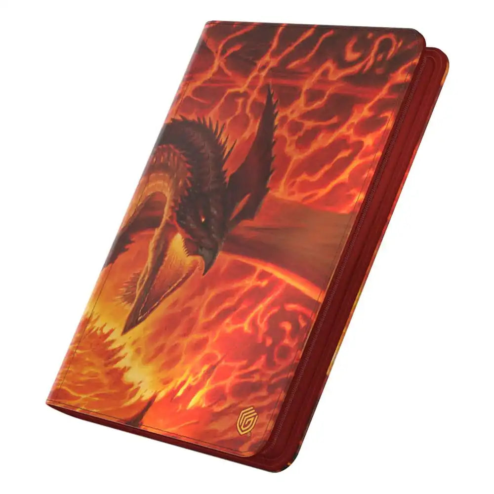 Ultimate Guard Zipfolio 360 Xenoskin Magic: The Gathering "Tarkir: Dragonstorm" - Magmatic Hellkite - Smalltinytoystore