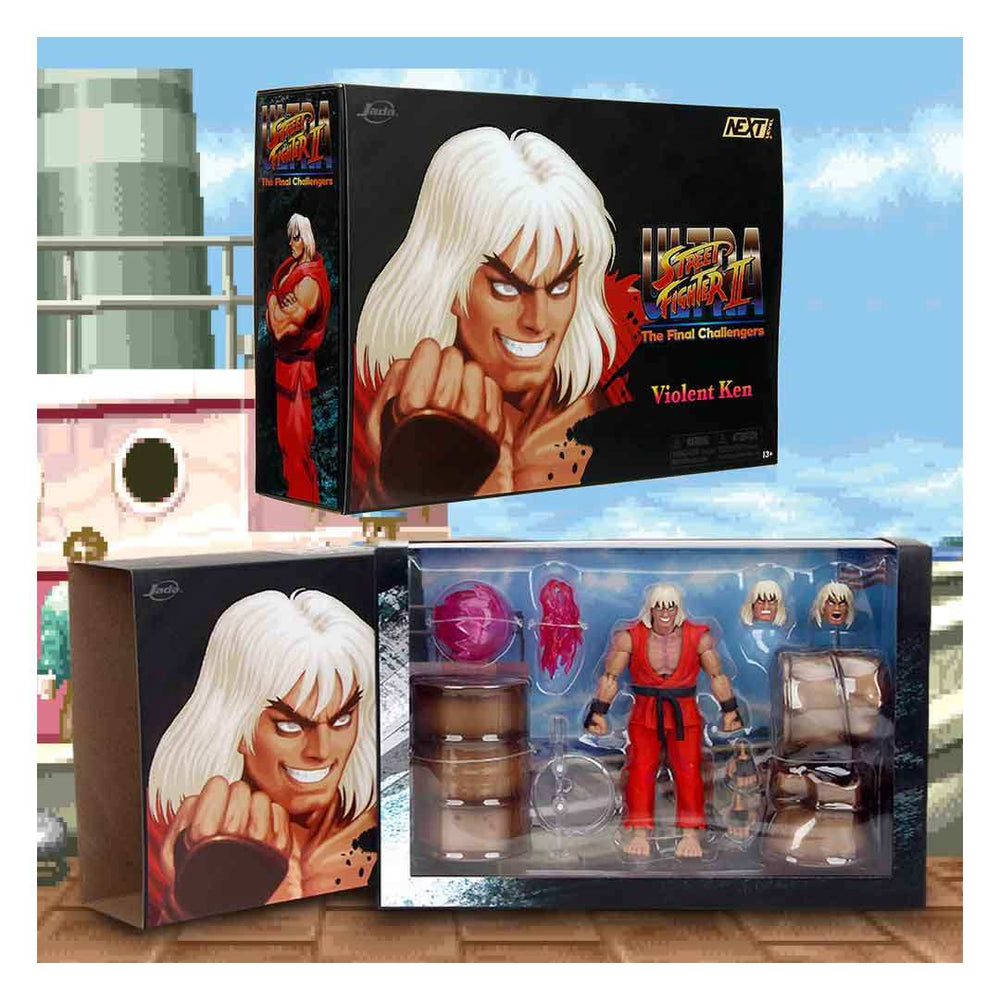 Ultra Street Fighter II The Final Challengers 1/12 Violent Ken Next Level SDCC 2024 Exclusive 15 cm - Smalltinytoystore
