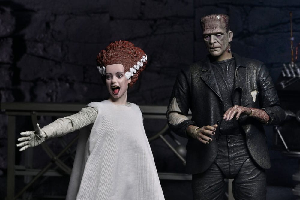 Universal Monsters Actionfiguren 2er-Pack Bride of Frankenstein 90th Anniversary The Monster & His Mate 18 cm - Smalltinytoystore