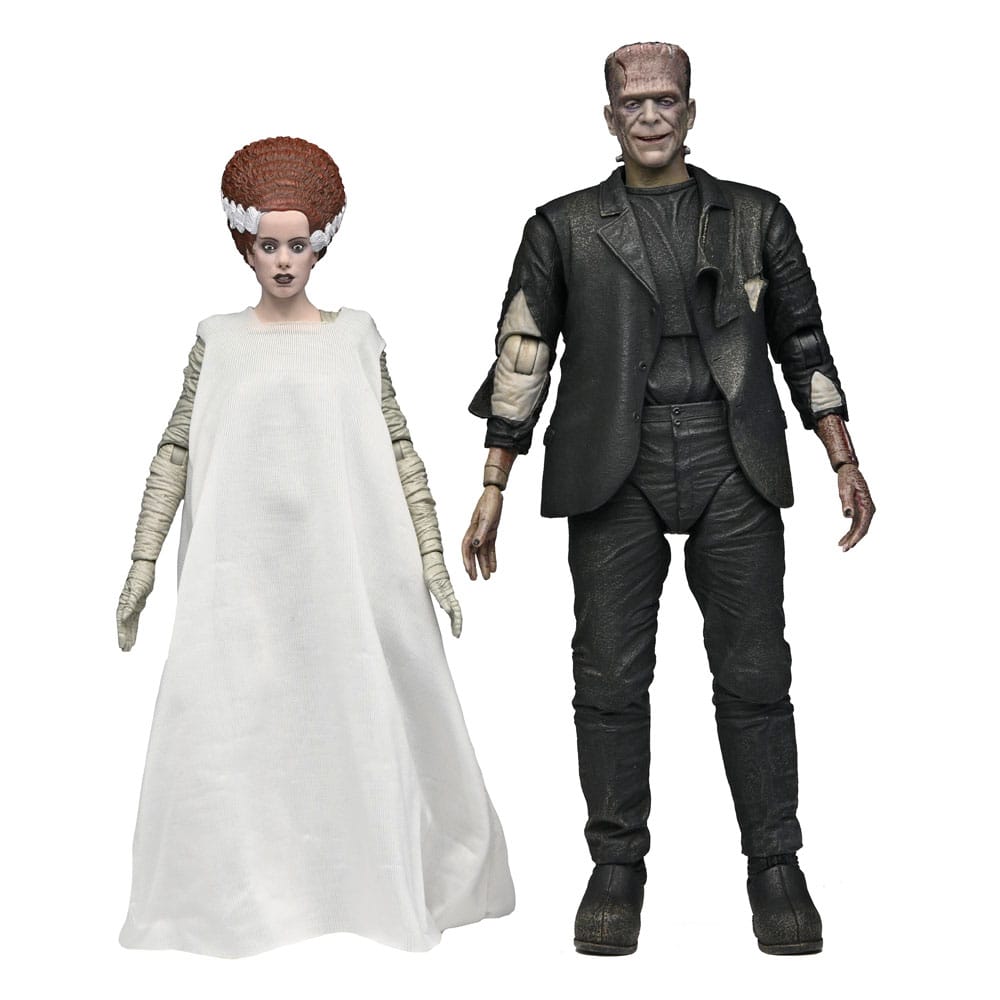 Universal Monsters Actionfiguren 2er-Pack Bride of Frankenstein 90th Anniversary The Monster & His Mate 18 cm - Smalltinytoystore