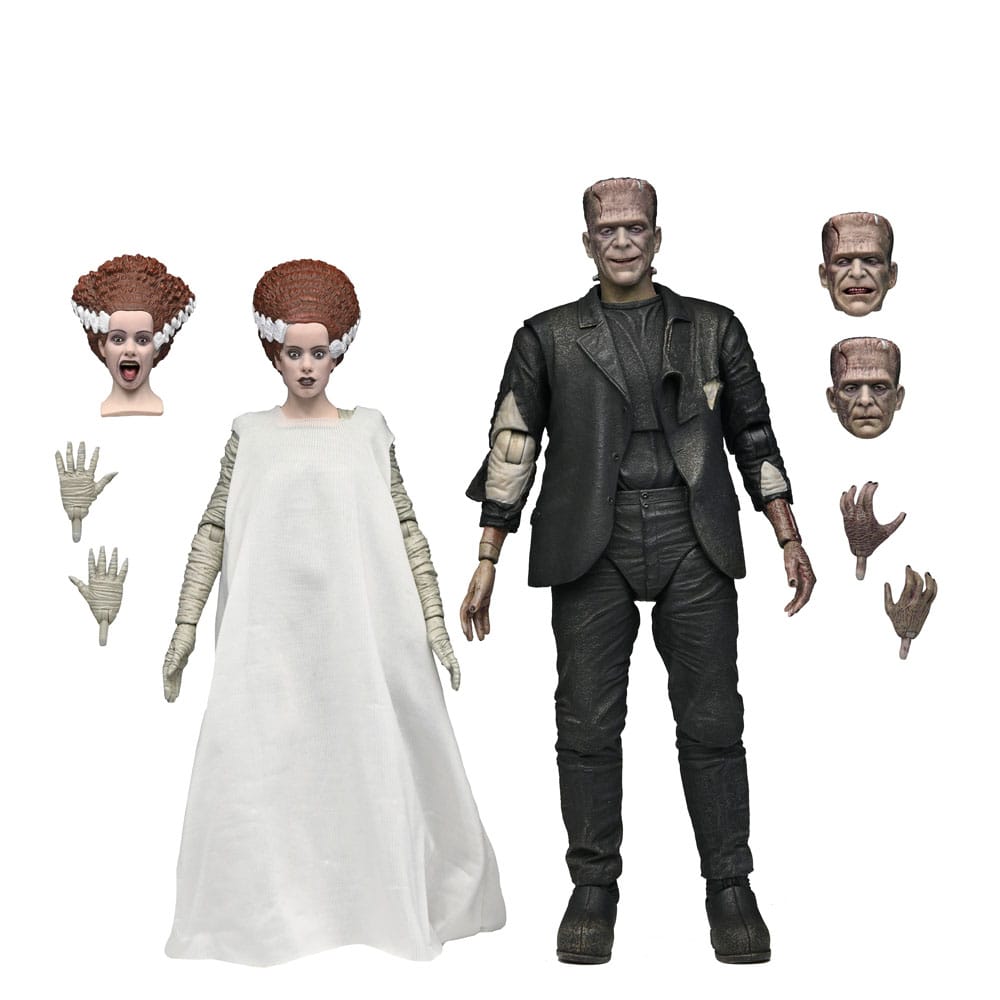 Universal Monsters Actionfiguren 2er-Pack Bride of Frankenstein 90th Anniversary The Monster & His Mate 18 cm - Smalltinytoystore