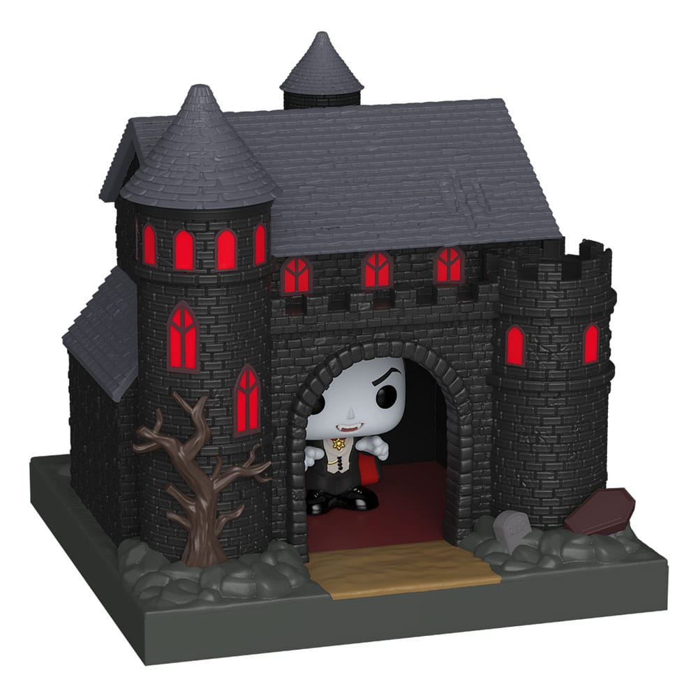 Universal Monsters Bitty POP! Towns Vinyl Figur Dracula with Castle - Smalltinytoystore