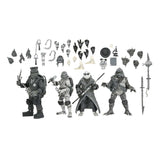 Universal Monsters x Teenage Mutant Ninja Turtles 4er-Pack Turtles Black & White - Smalltinytoystore