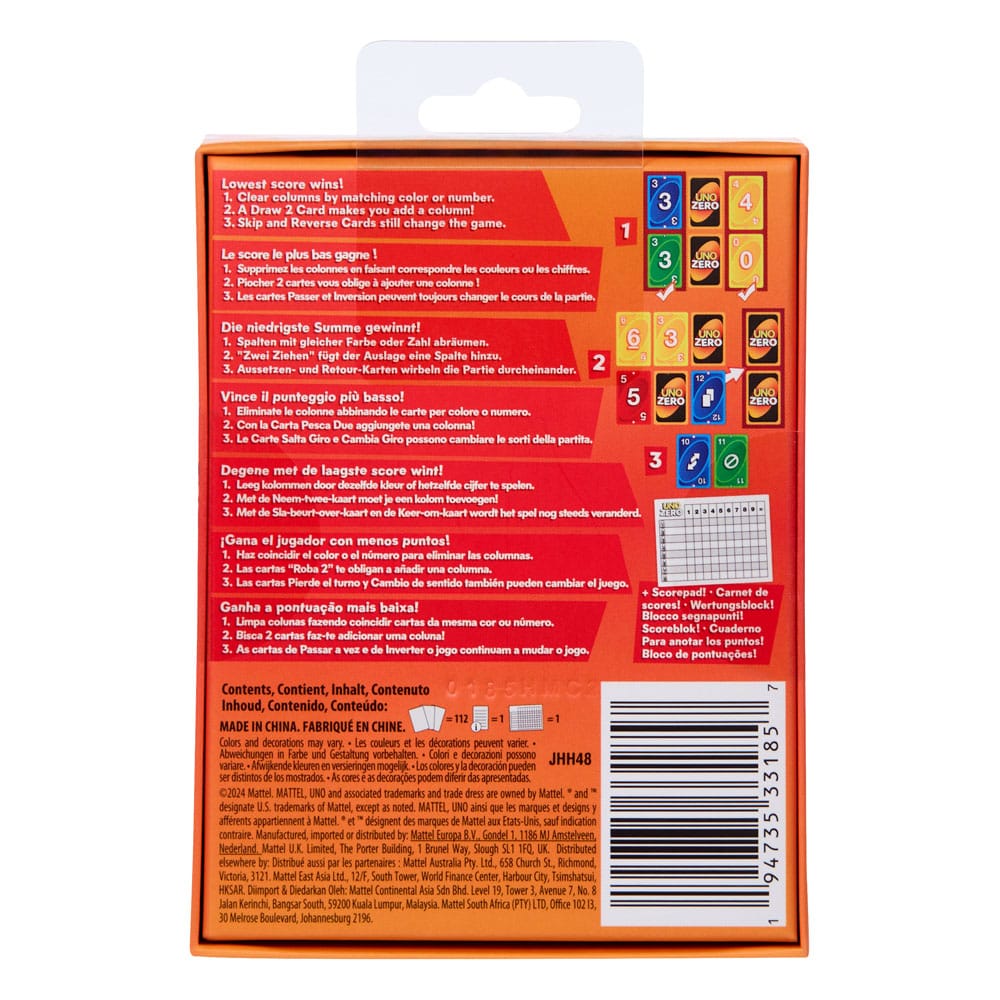 UNO Zero Kartenspiel - Smalltinytoystore