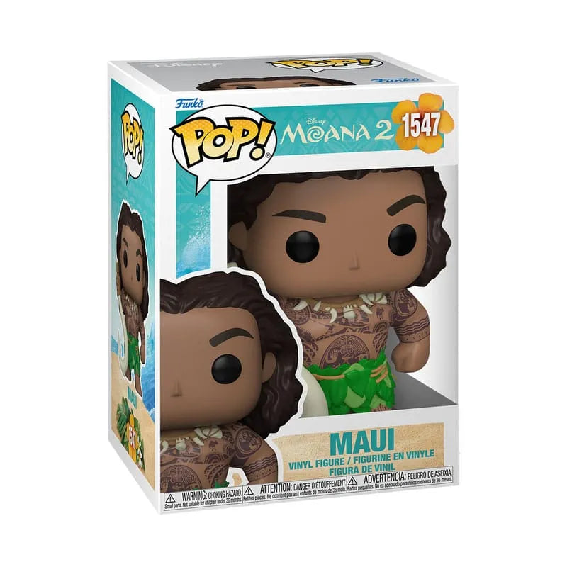 Vaiana 2 POP! & Buddy Vinyl Figur Maui with Fish Hook 9 cm - Smalltinytoystore
