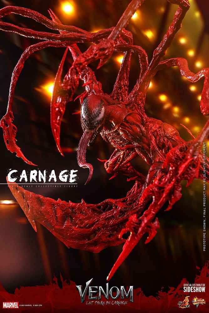 Venom Let There Be Carnage Movie Masterpiece Series PVC 1/6 Carnage Deluxe Ver. 43 cm HOT TOYS - Smalltinytoystore