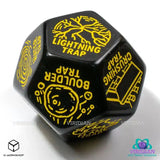 Viridian Würfel Jumbo Würfel Trap Generator Die D12 Schwarz