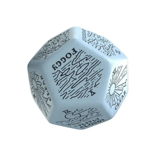 Viridian Würfel Jumbo Würfel Weather Generator Die D12 Blau