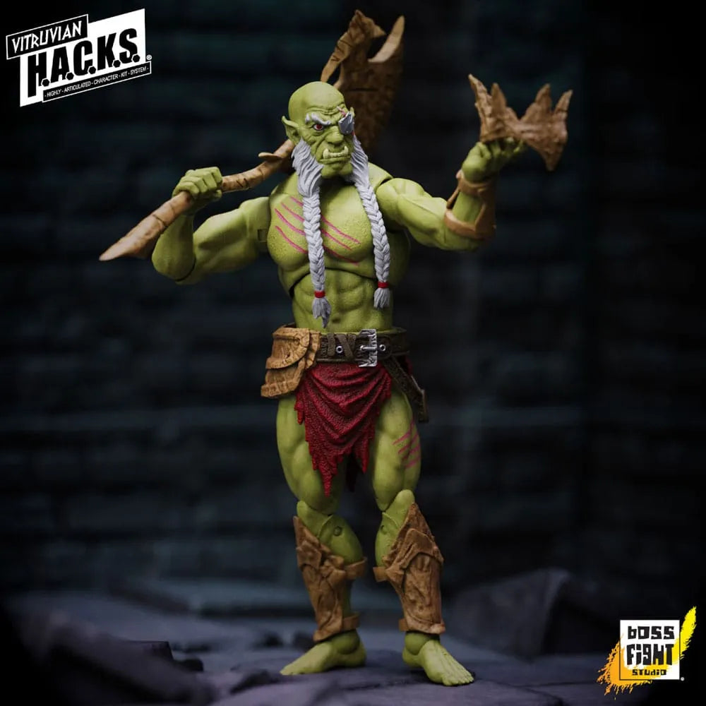 Vitruvian H.A.C.K.S. Actionfigur Mighty Orc Sovran Bur'Zagi - Smalltinytoystore