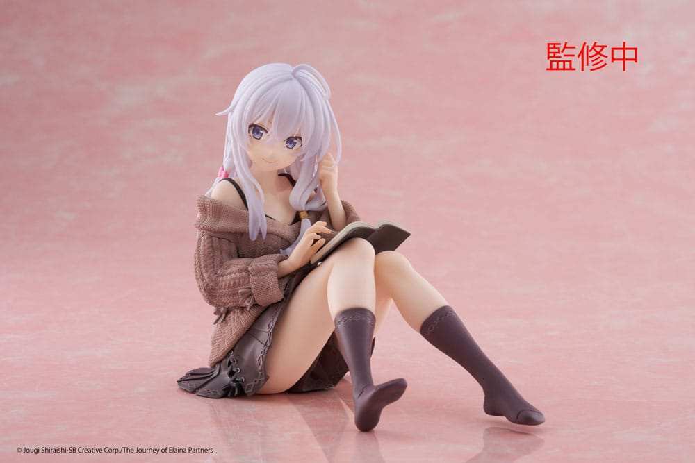Wandering Witch: The Journey of Elaina PVC Statue Desktop Cute Figure Elaina Casual Clothes Ver. 13 cm - Smalltinytoystore