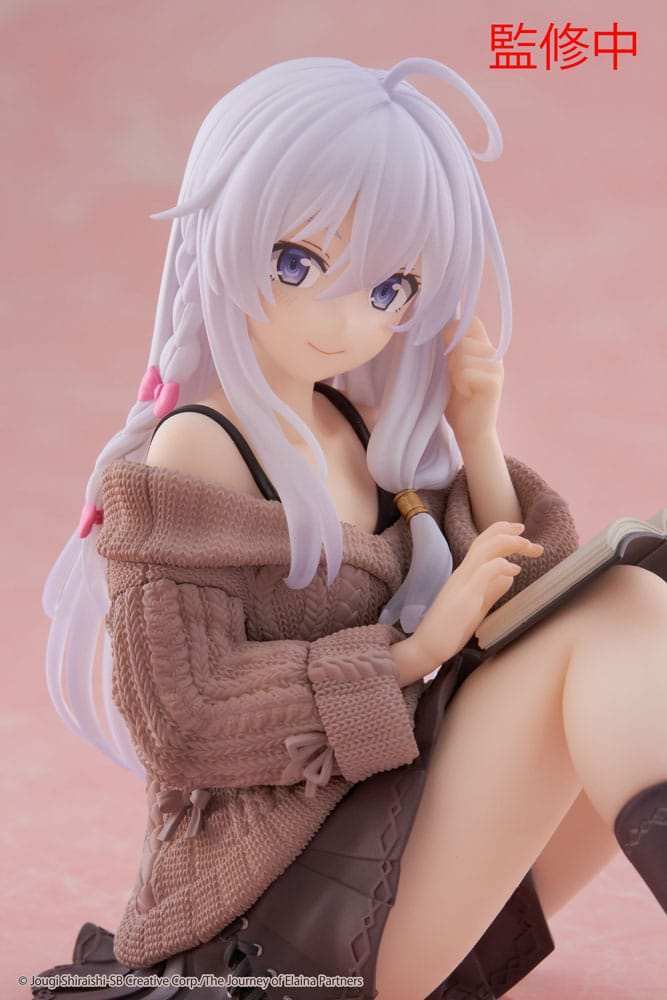 Wandering Witch: The Journey of Elaina PVC Statue Desktop Cute Figure Elaina Casual Clothes Ver. 13 cm - Smalltinytoystore