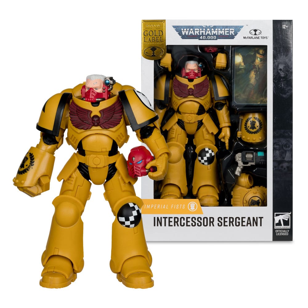 Warhammer 40,000 Actionfigur Intercessor Sergeant (Imperial Fist) (Gold Label) 18 cm - Smalltinytoystore