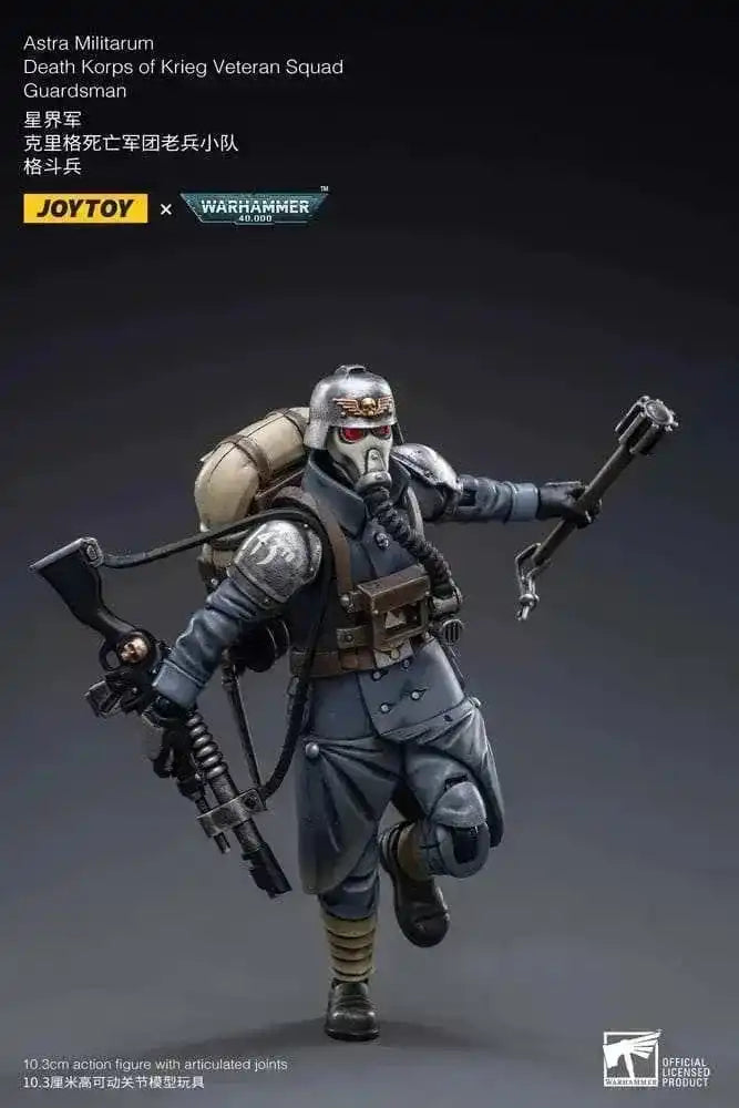 Warhammer 40k Actionfigur 1/18 Astra MilitarumDeath Korps of Krieg Veteran Squad Guardsman 11 cm - Smalltinytoystore