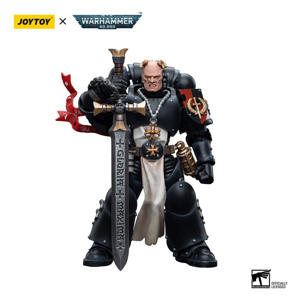 Warhammer 40k Actionfigur 1/18 Black Templars Emperor's Champion Bayard's Revenge 12 cm - Smalltinytoystore