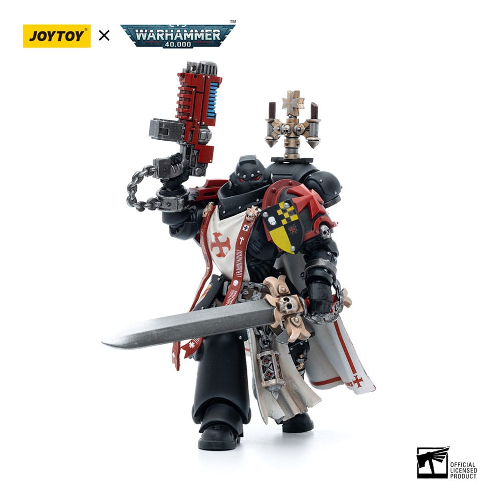 Warhammer 40k Actionfigur 1/18 Black Templars Sword Brethren Brother Lombast 12 cm - Smalltinytoystore