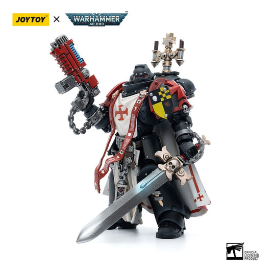 Warhammer 40k Actionfigur 1/18 Black Templars Sword Brethren Brother Lombast 12 cm - Smalltinytoystore