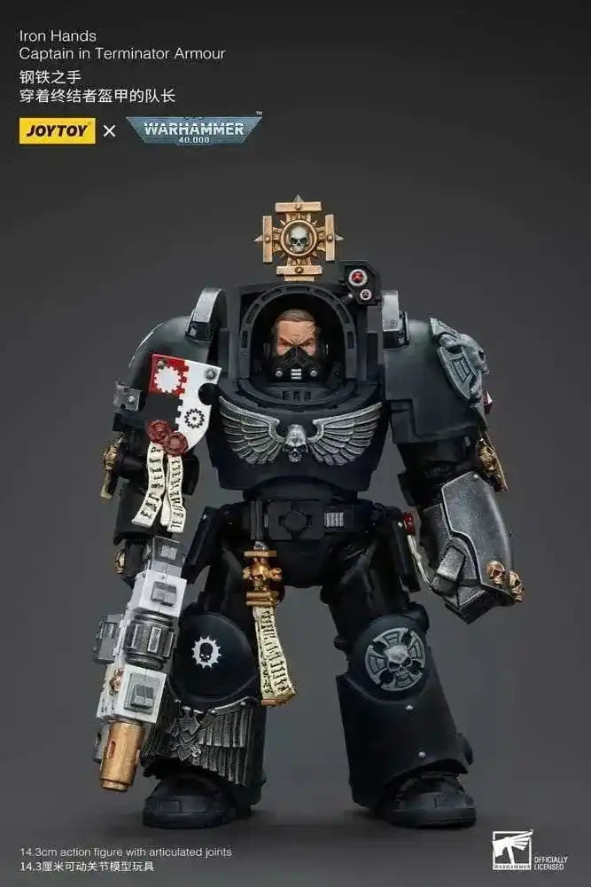 Warhammer 40k Actionfigur 1/18 Iron Hands Captain in Terminator Armour 14 cm - Smalltinytoystore