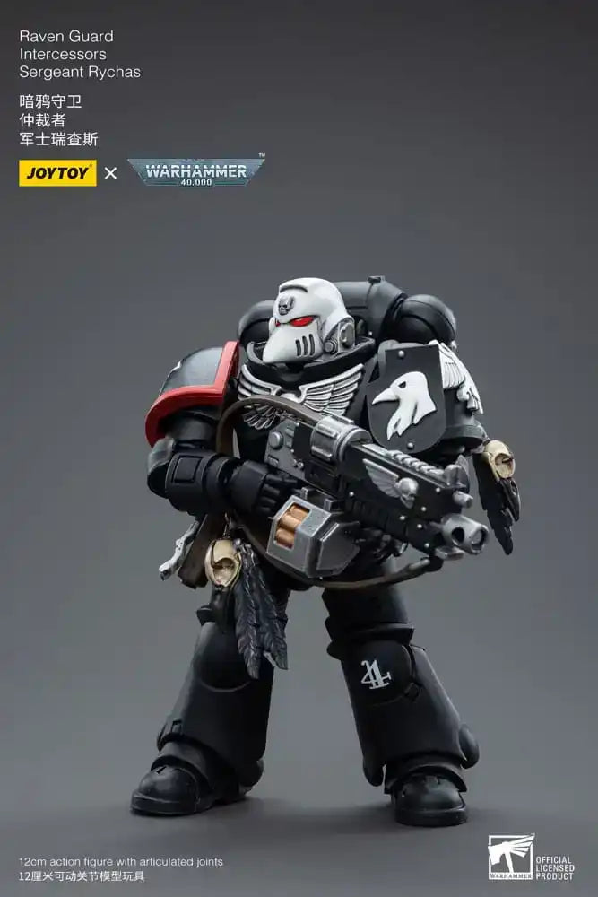 Warhammer 40k Actionfigur 1/18 Raven Guard Intercessors Sergeant Rychas 12 cm - Smalltinytoystore